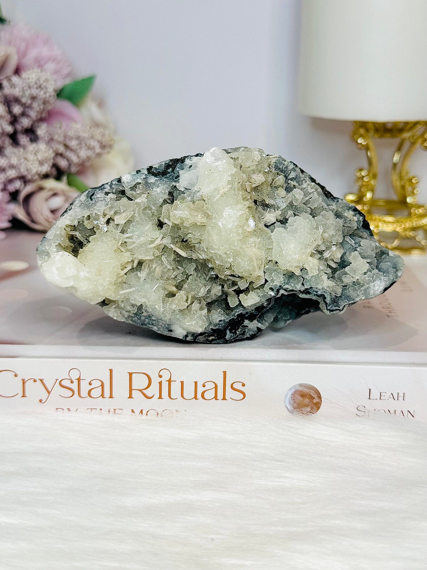 Natural Apophyllite Cluster 12cm 323g