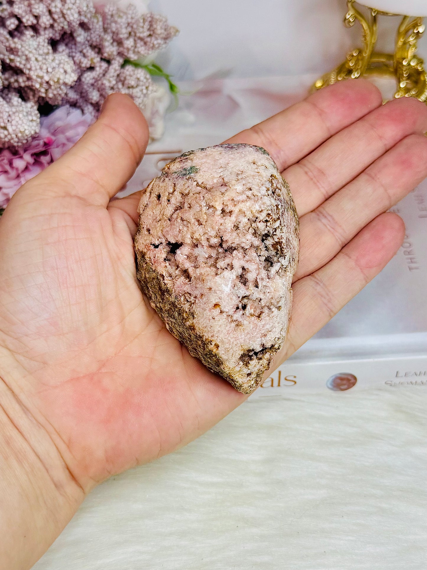 Natural Pink Amethyst Freeform 8cm