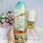Large Sky Stone Quartz Druzy Tower 18cm