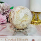 Large Druzy Pink Amethyst Sphere On Stand 630g