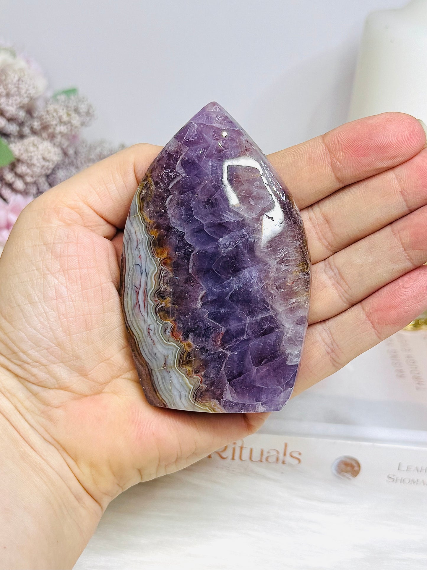 Crazy Lace Amethyst Flame 9cm