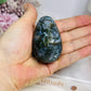 Moss Agate Druzy Egg On Stand 6.5cm