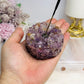 Resin Amethyst Incense Holder 7cm