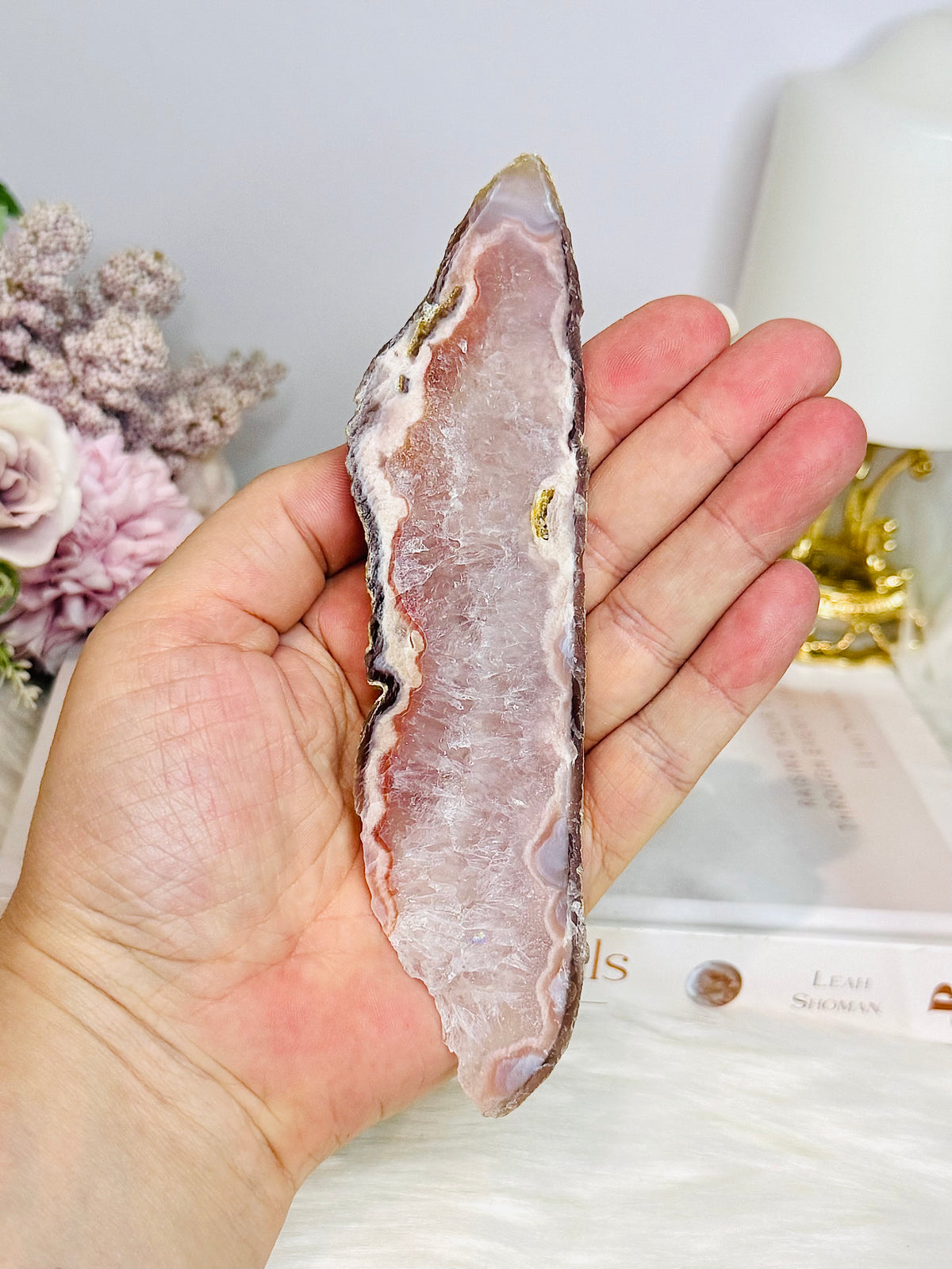 Pink Amethyst Natural Slab 15cm