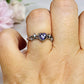 Amethyst Heart Adjustable Ring