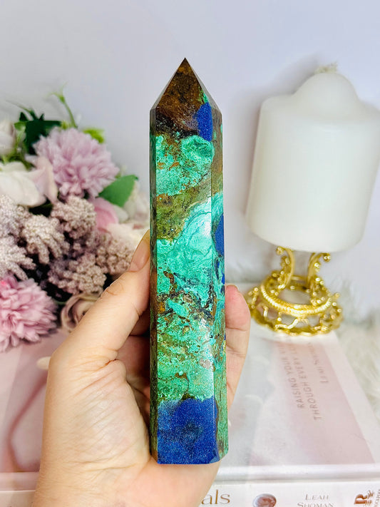 High Grade Azurite Tower 16.5cm