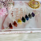 Magical 7 Chakra Crystal Wand with Clear Quartz Point 20cm