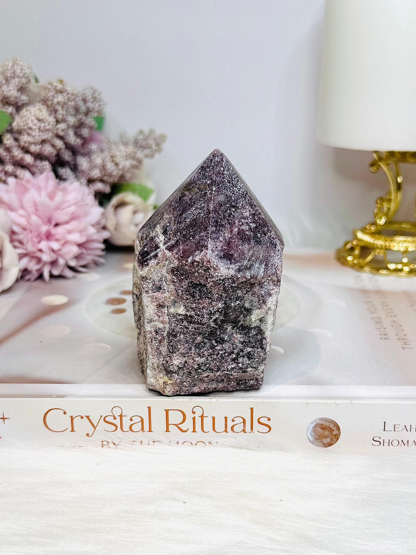 Lepidolite Polished Point 8cm 306g