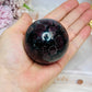 Garnet In Astrophyllite Sphere 282g On Stand