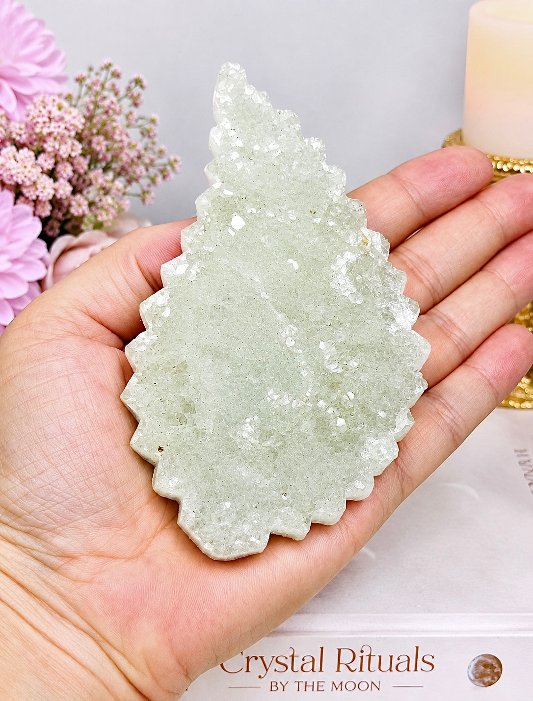 Quartz Cluster Wing On Stand 11cm