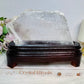 Natural Large Selenite Slab on Timber Stand 19.5cm 701g