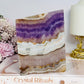 Natural Crazy Lace Amethyst Slab 13cm