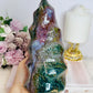 Huge High Grade Ocean Jasper Carved Flame 18cm 1.3KG