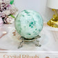 Green Alabaster Sphere (Synthetic) On Stand