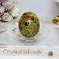 Rainforest Jasper Palm Stone (Stand is display only)