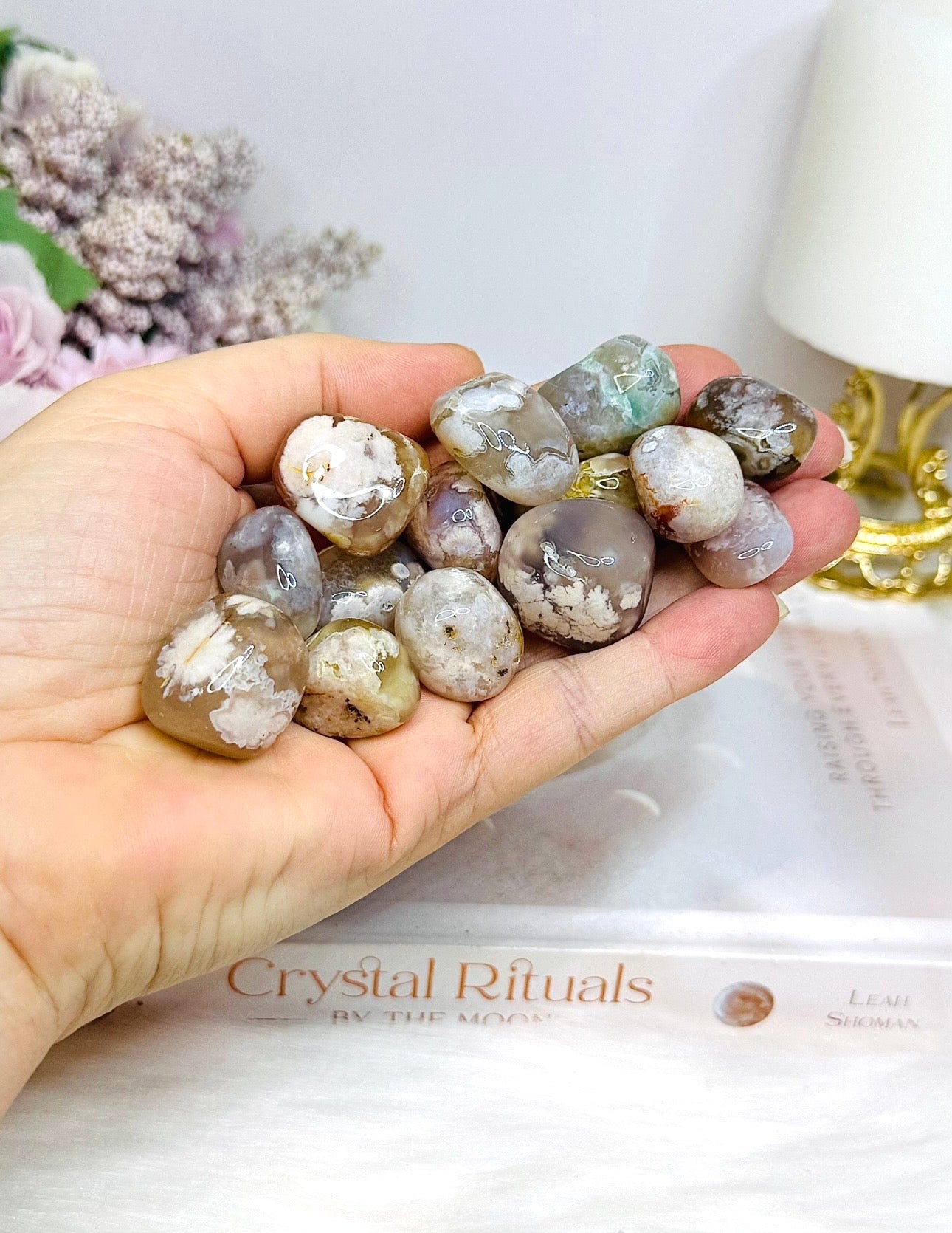 Flower Agate Tumble Stones $4 each