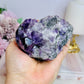 High Grade Purple Cubed Fluorite Natural Specimen 392g