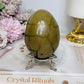 Druzy Septarian Egg on Stand 344g
