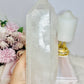 Huge 1.53KG Lemurian Quartz Crystal Tower From Brazil