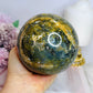 Large Ocean Jasper Orbicular Druzy Sphere On Stand 1.2KG