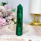 AAA High Grade Natural Malachite Tower From Congo 10cm