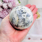 Spiritual Healing ~ Incredible Large 404gram Dentrictic Opal Sphere On Silver Stand (glass stand in pic is display only)