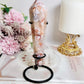 Flower Agate Carved Wand On Stand 15cm