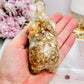 Stunning Resin Filled Flower Agate Elephant 11cm