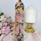 Large Rhodonite Tower 19cm 600g