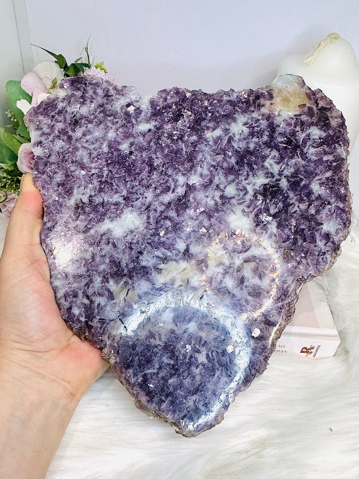 Large Lepidolite Natural Slab 24cm