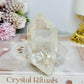 High Grade Clear Quartz Chunky Tower with Rainbows 10cm 324g