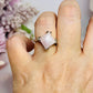 Sterling Silver Rose Quartz Ring Size 8