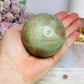 Large Green Moonstone Sphere on Timber Stand 383g