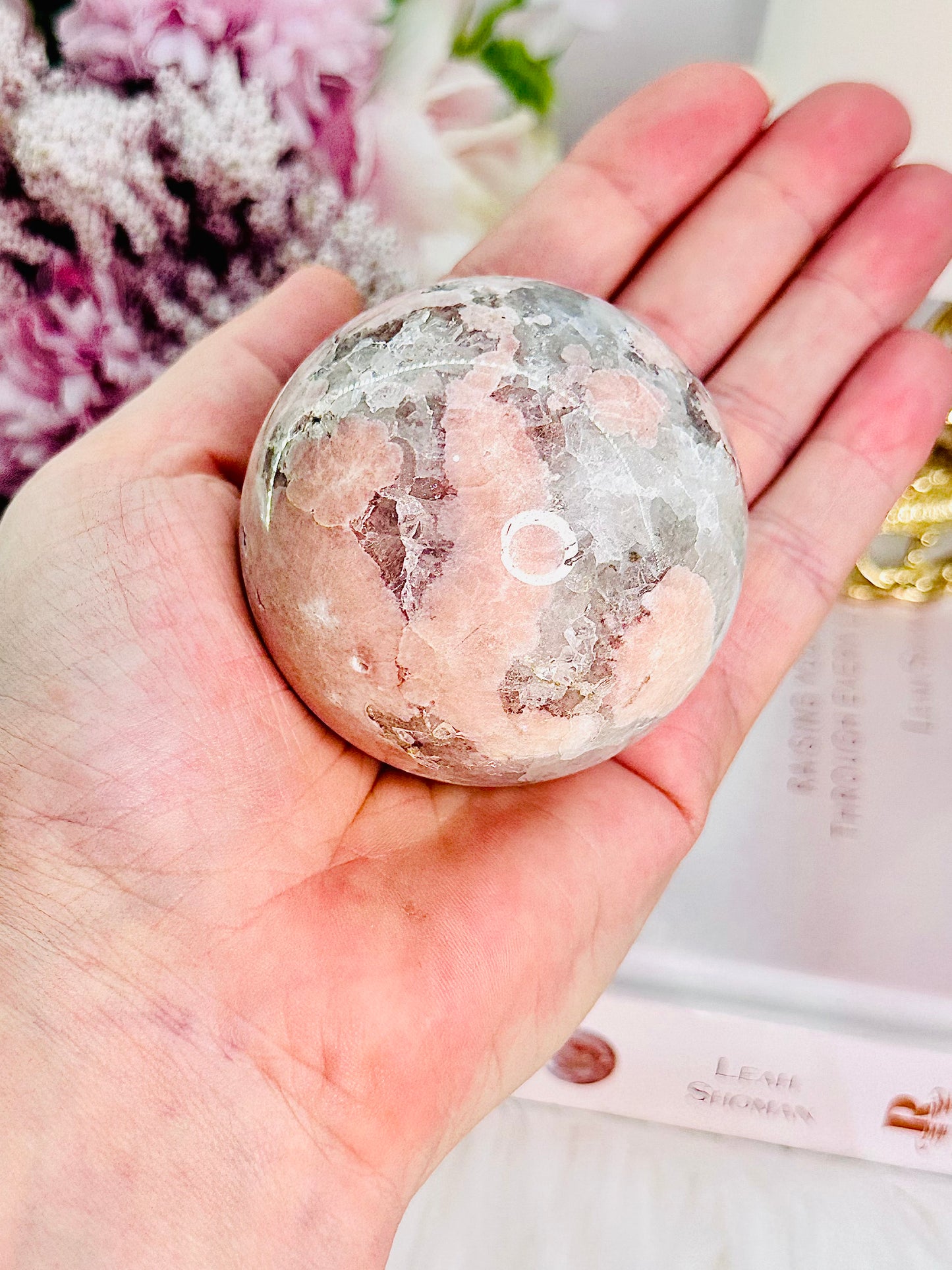 Spectacular & Unique Stunning Druzy Pink Amethyst Sphere From Brazil (5cm) A Gorgeous Magical Piece On Silver Stand