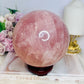 Huge Rose Quartz Sphere 3KG on Stand