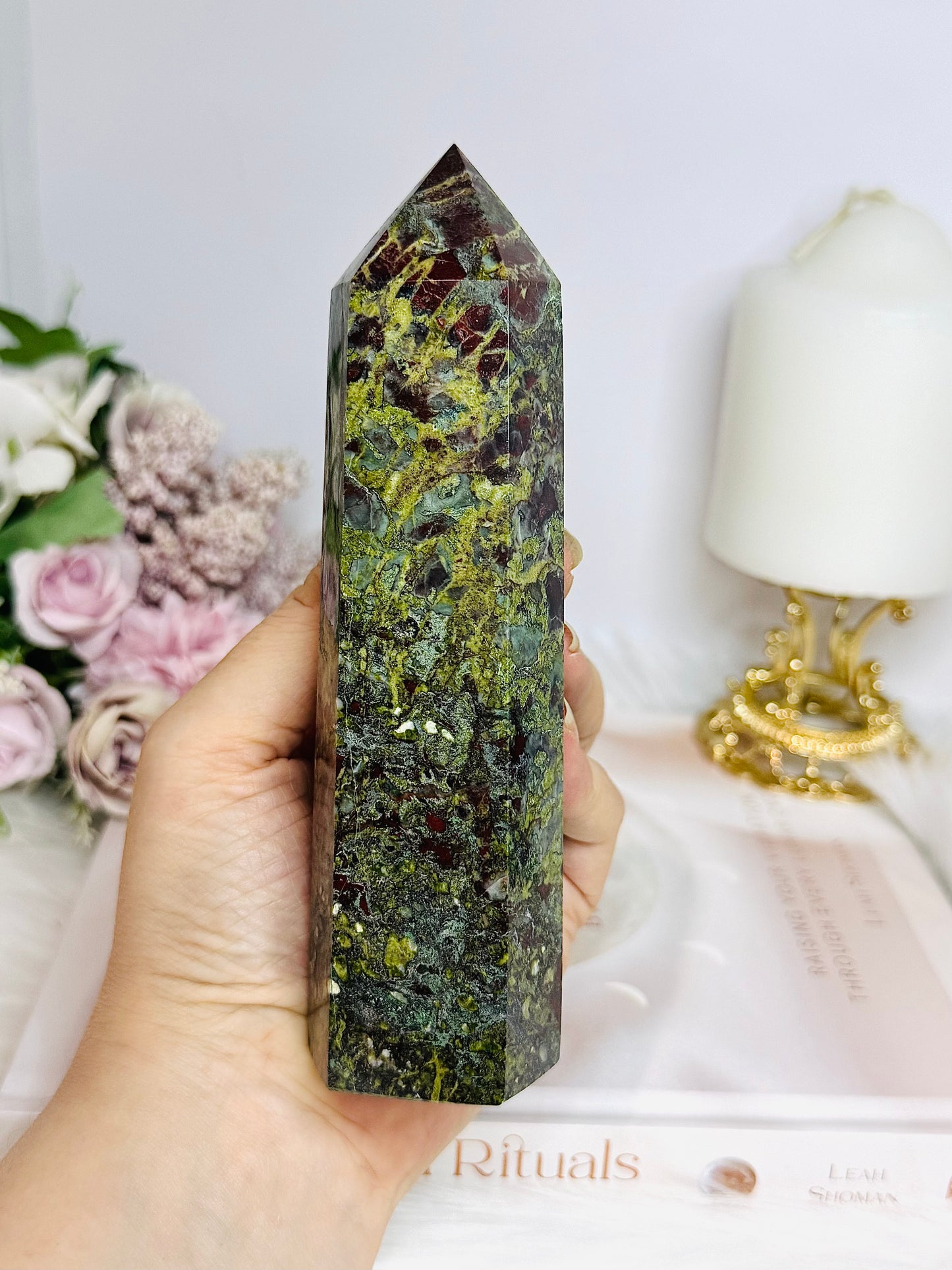 Large Dragons Blood Jasper Tower 15cm 465g