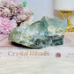 Rare Large Natural Blue Fluorite Specimen with Pyrite Inclusions 12cm 696g