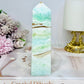 Caribbean Calcite Druzy Tower 14cm