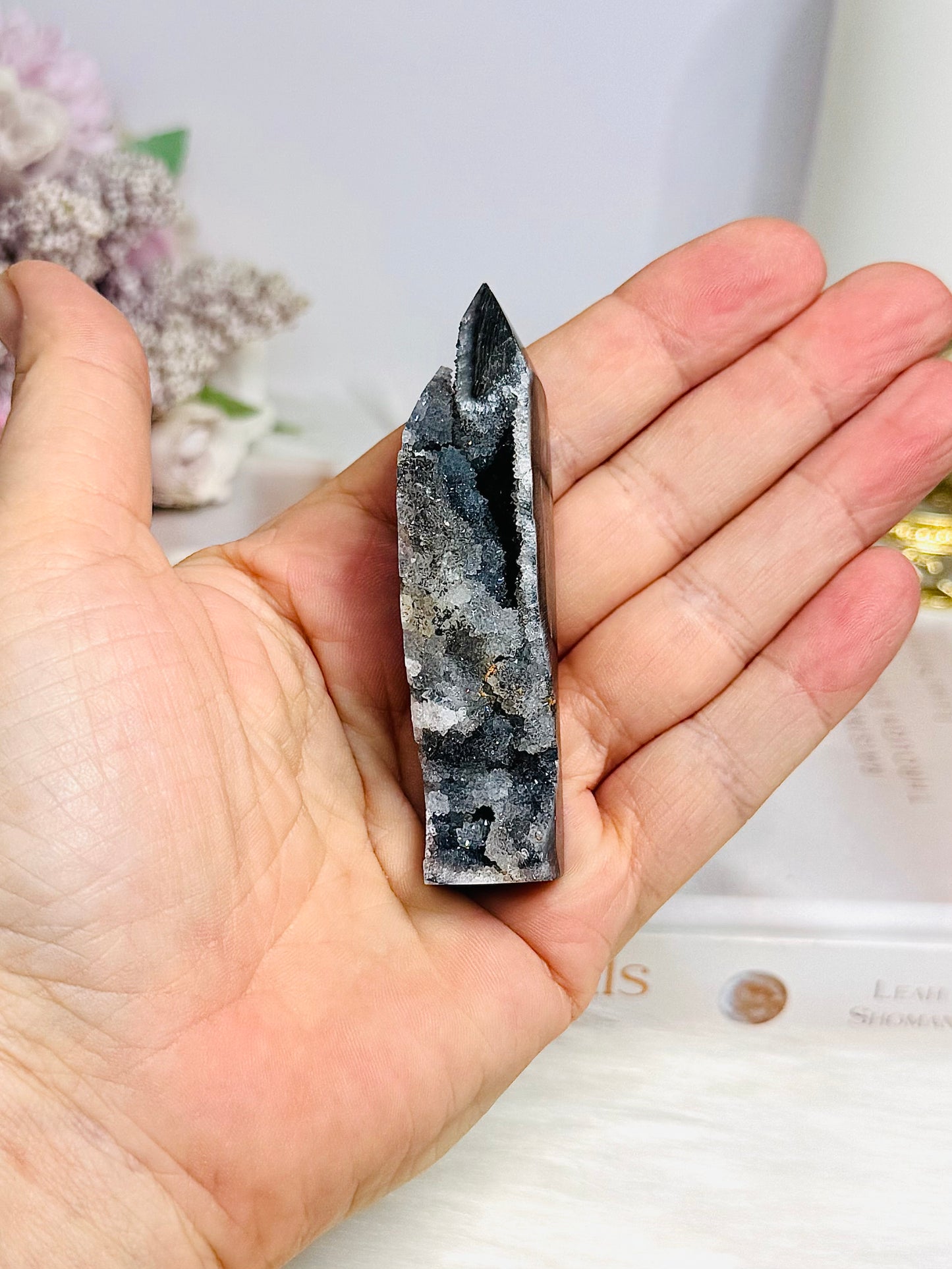 Black Sphalerite Tower 7.5cm