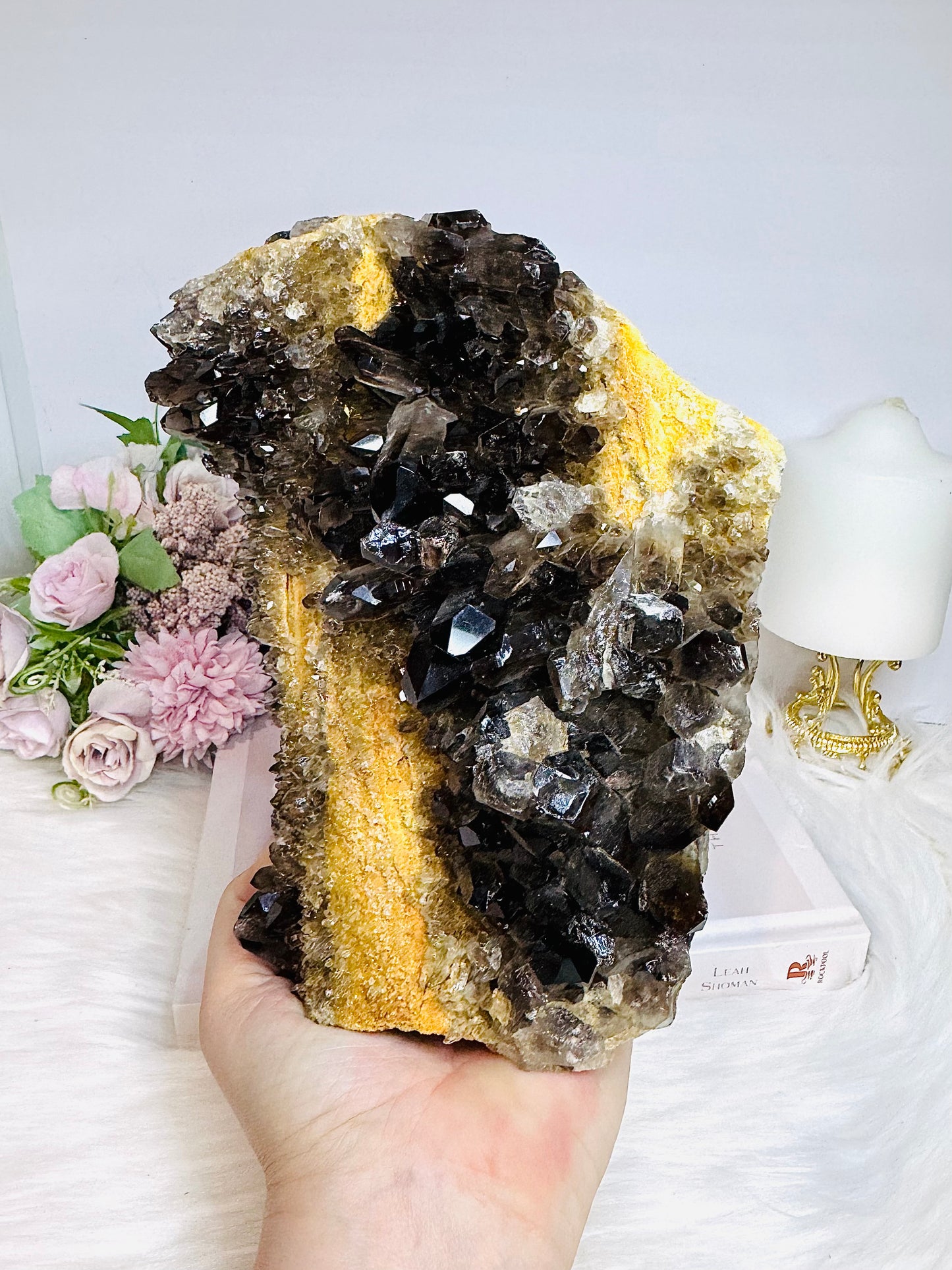 Huge Smokey Quartz Cluster 3.29KG 18cm