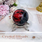 High Grade Rhodonite Sphere On Stand 212g