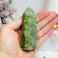 Druzy Prehnite Tower 9cm