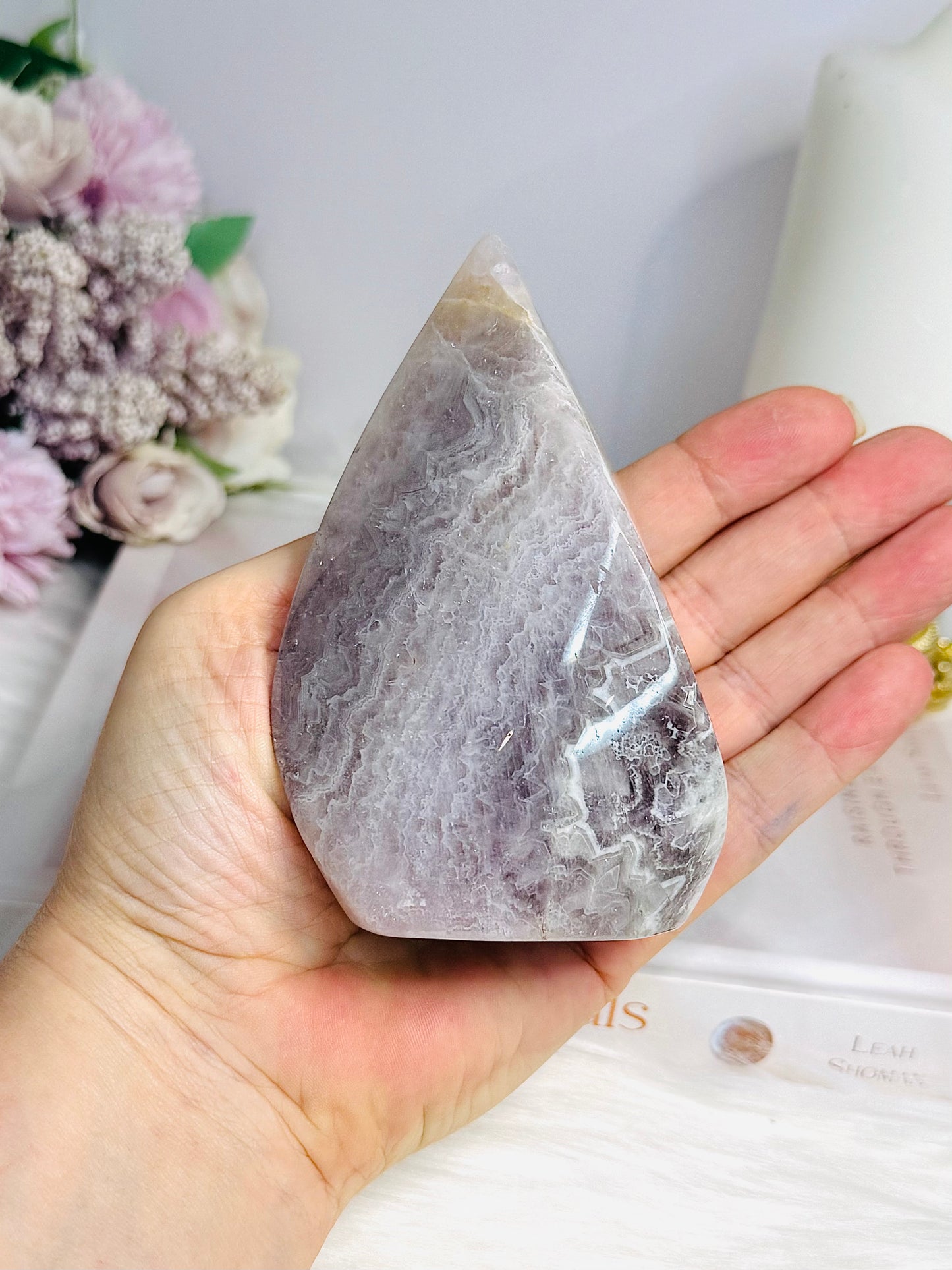Natural Large Crazy Lace Amethyst Polished Freeform 11cm