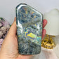 Labradorite Large Freeform 12.5cm 454g (this piece has been damaged in transit has dents on it) Reduced