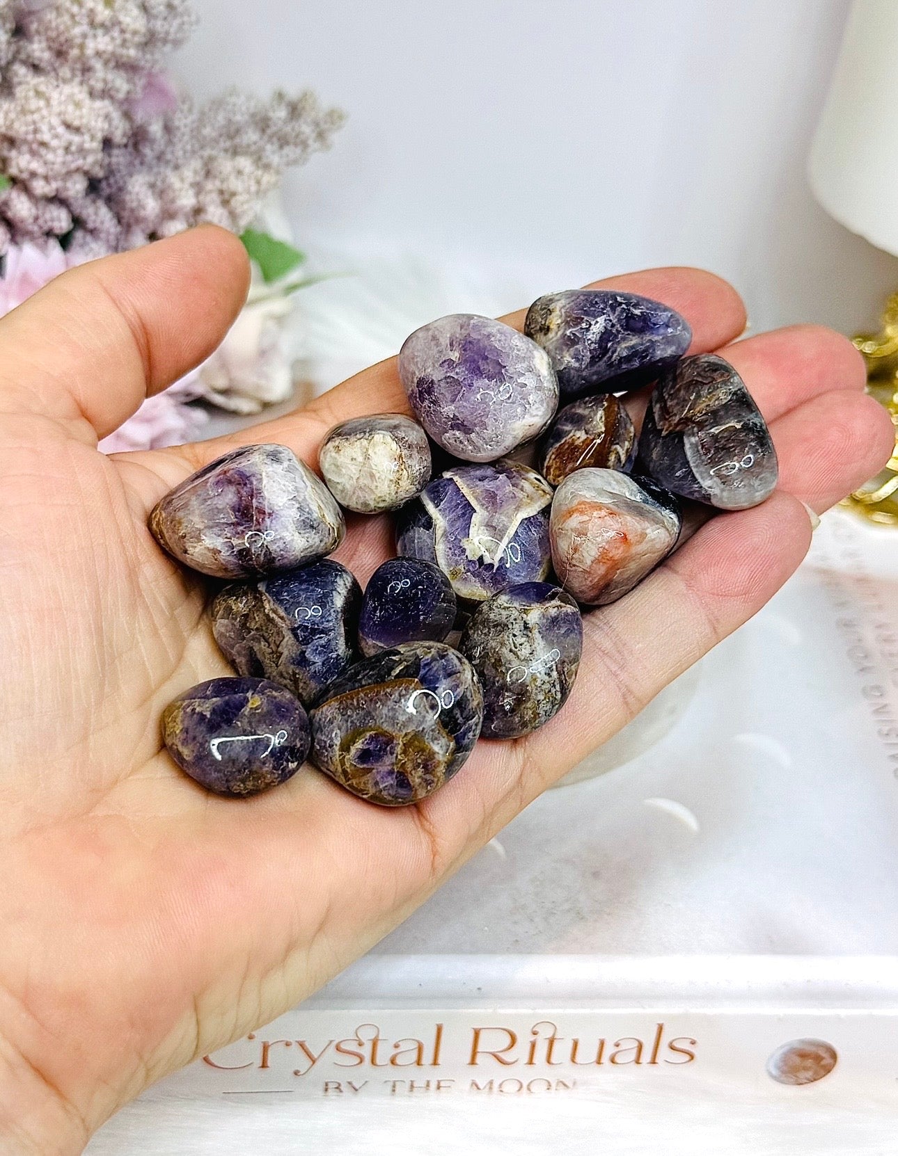 Chevron | Dream Amethyst Tumbles $3 each