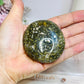 Large Orbicular Ocean Jasper Palm Stone