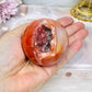 High Grade Druzy Carnelian Sphere on Stand 295g