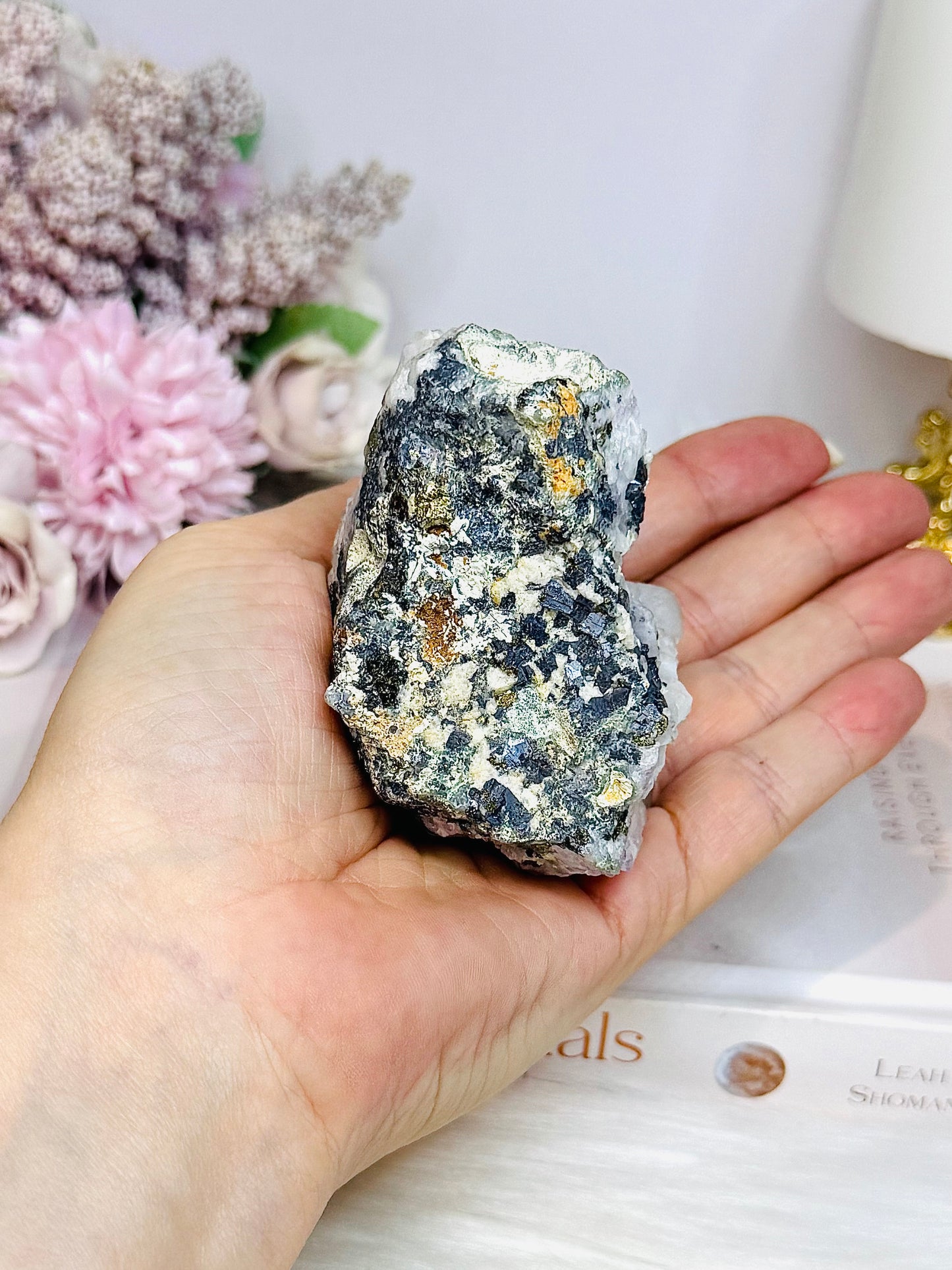 Quartz Cluster in Pyrite 8cm