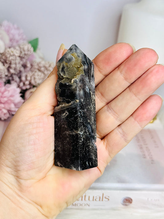 Black Sphalerite Tower 9cm