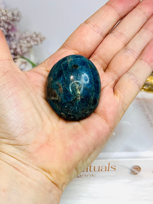 Blue Apatite Palm Stone